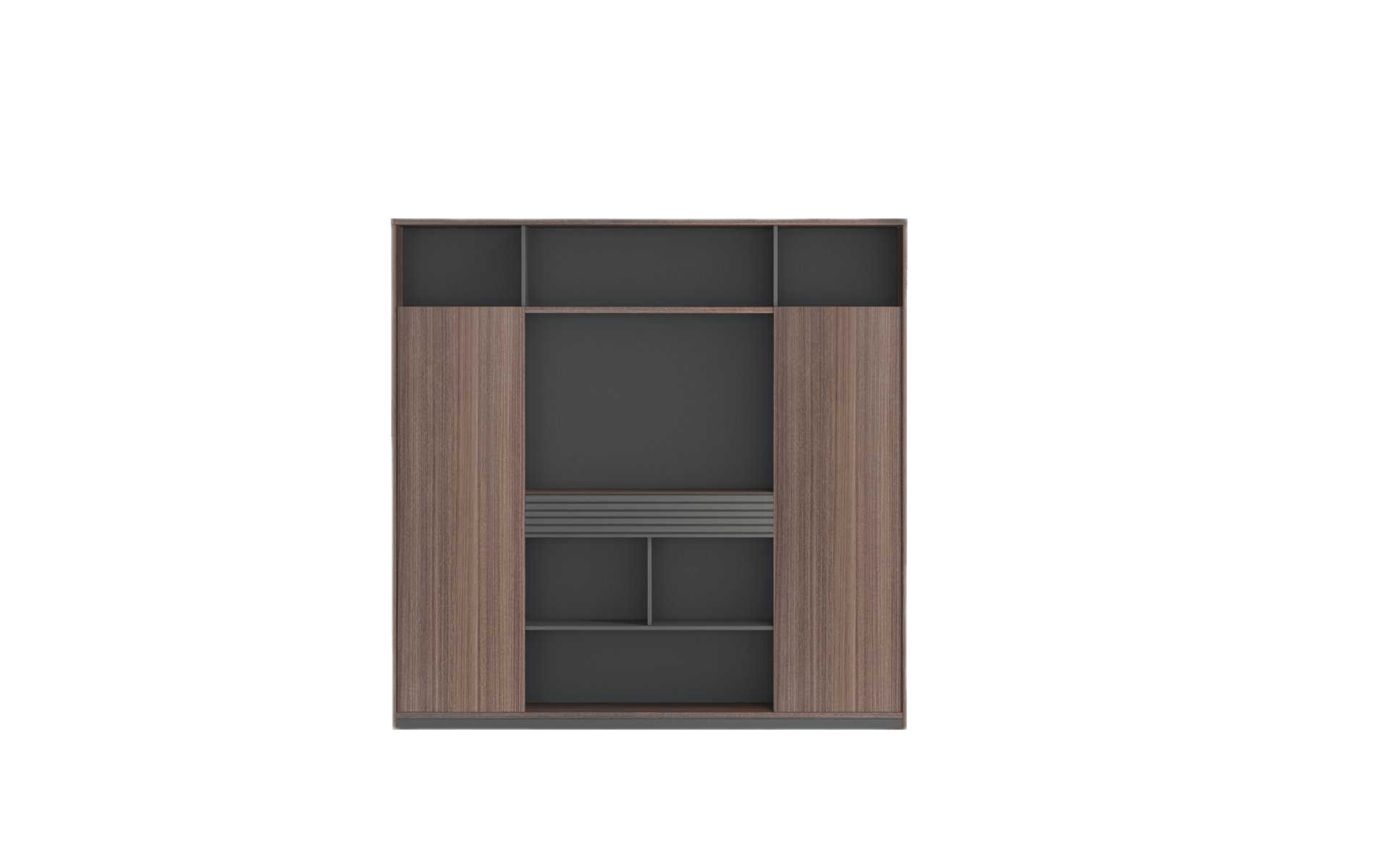 File Cabinet Na Red Oak Melamine 2000w*400d*2000h
