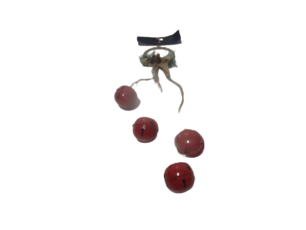 Round Bells Metal Red