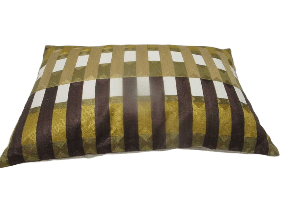 Cushion 100% Cotton With Machine Embrodery With Filling 575 Gr Vacuum Pack