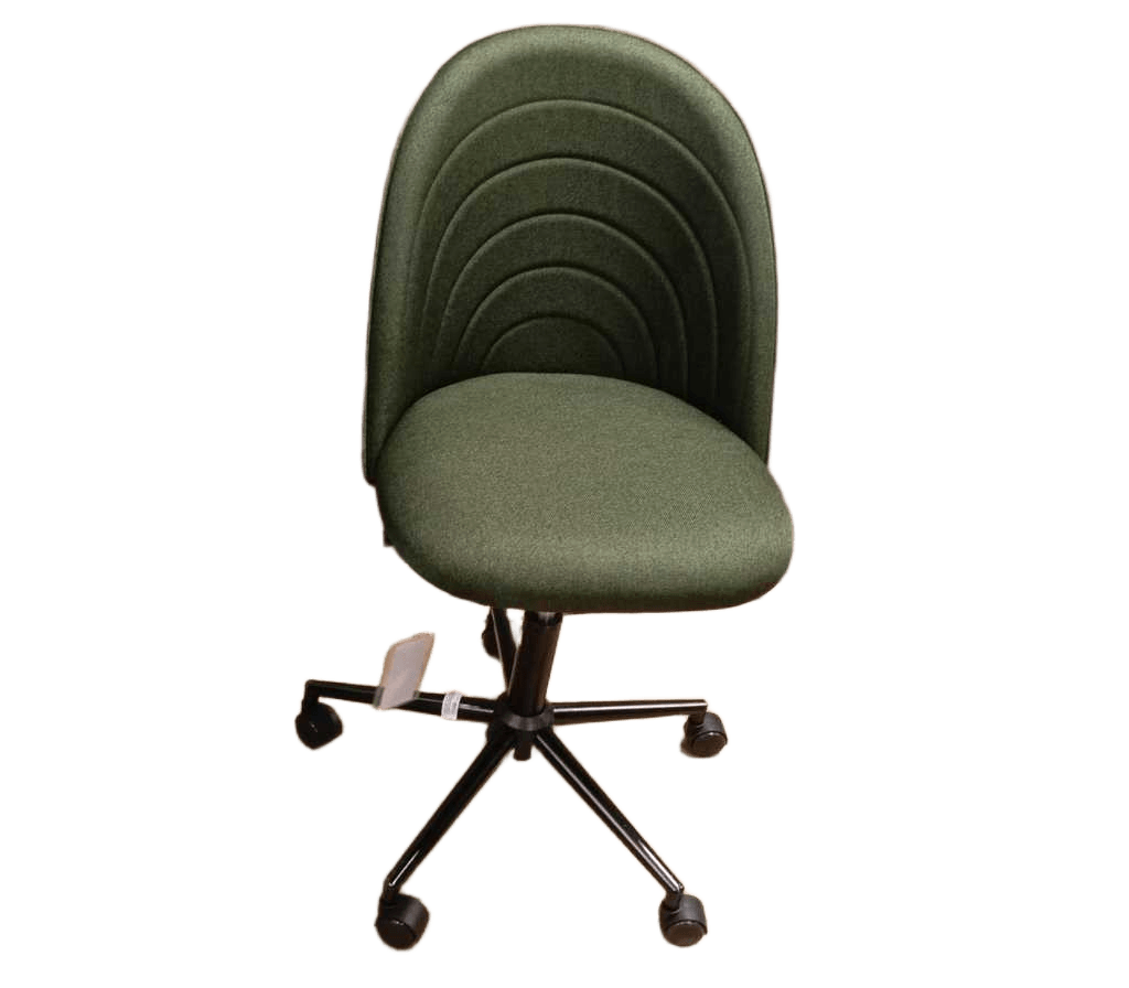 Chair Fabric With 5 Wheels W50*d56*h84-96/45.5-57.5cm Green Com077