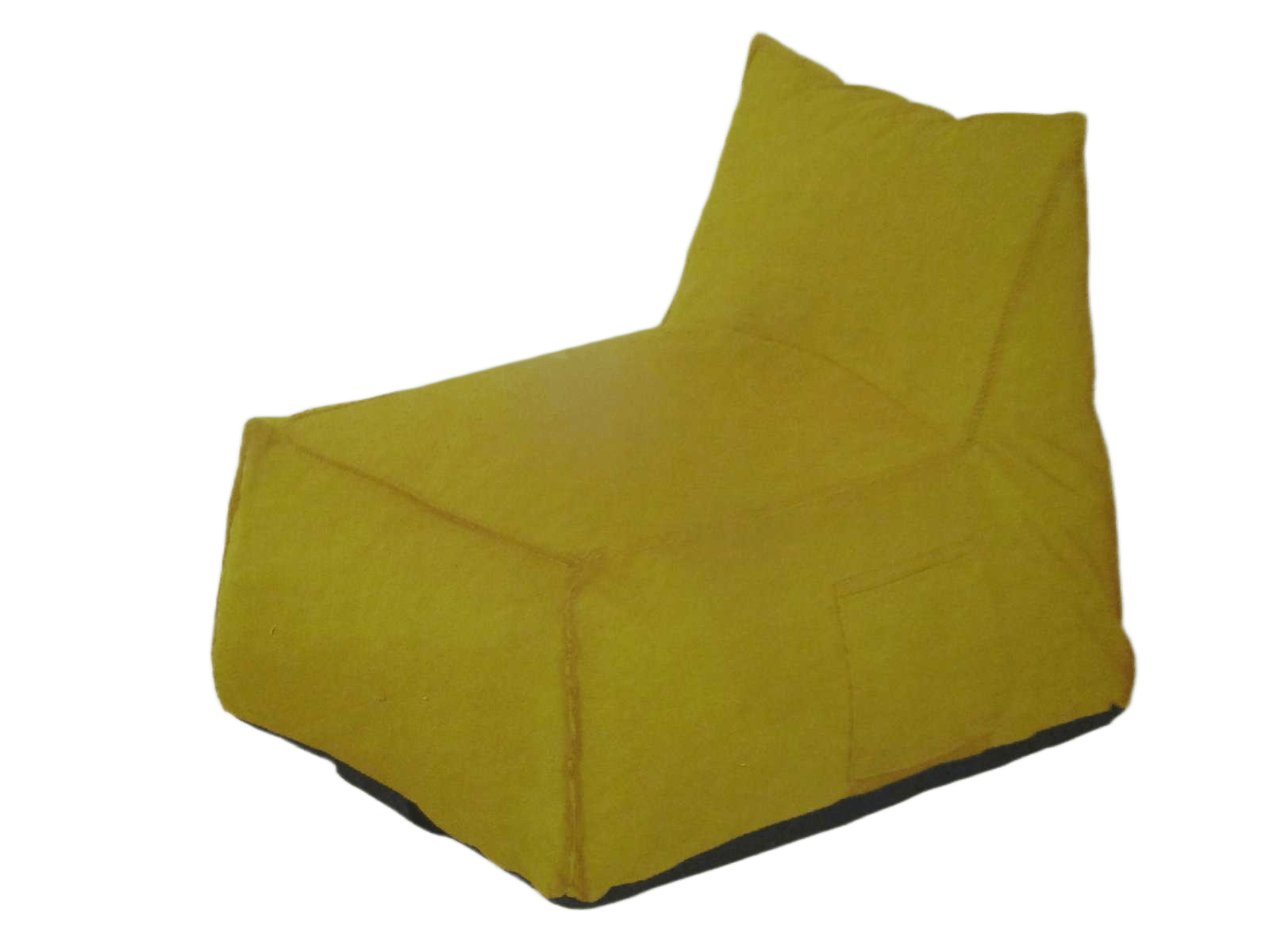 Chair Single S4- Yellow Solid 600d Xoford Nylon, Shreded Form 80x75x65