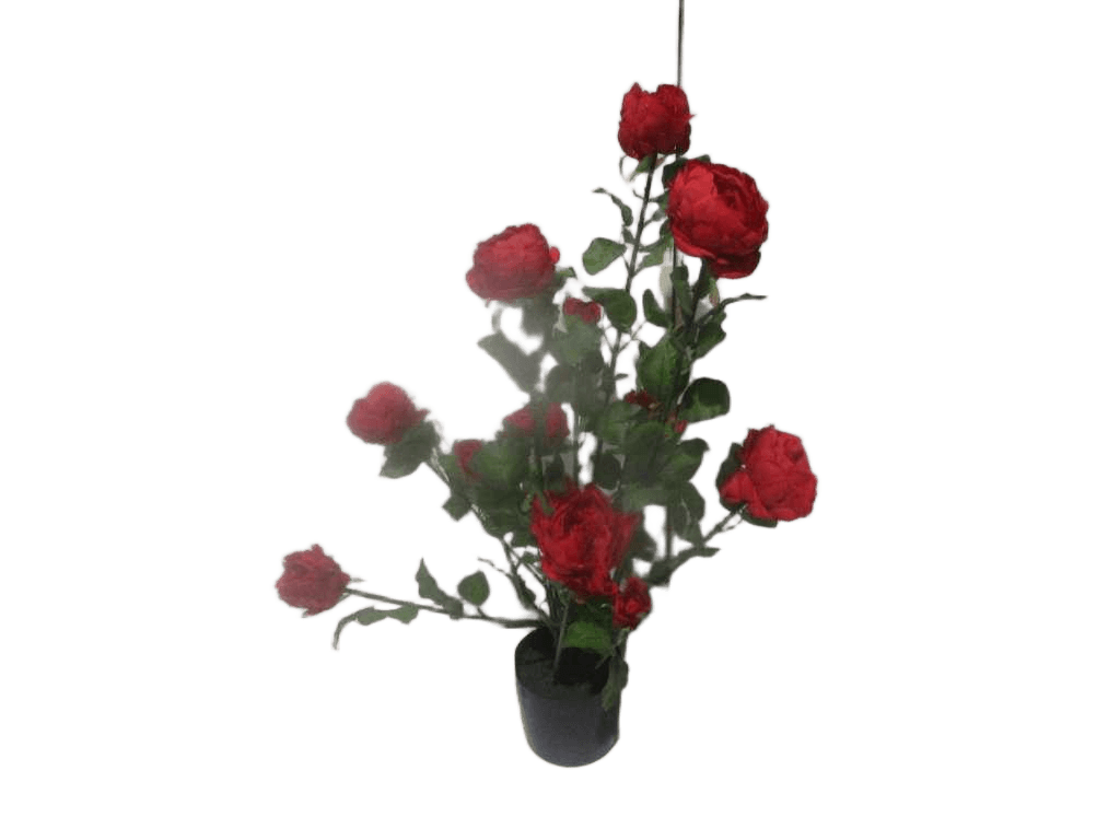 Artificial Tree,rose ,polyester, Plastic Stem 72cm Red 72cm