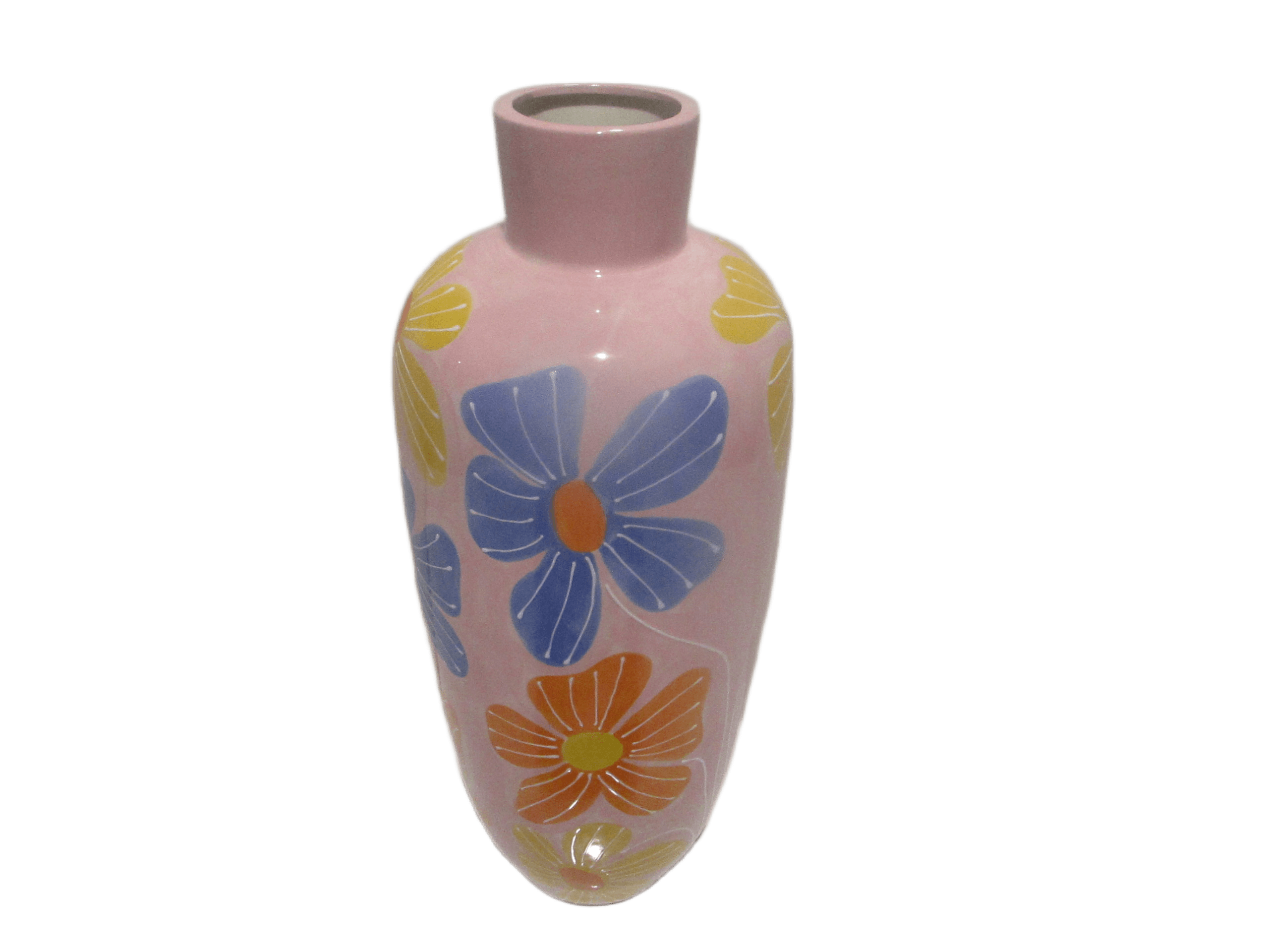 Vase Ceramic Big Hand Painted 24,5*24,5*24,5cm