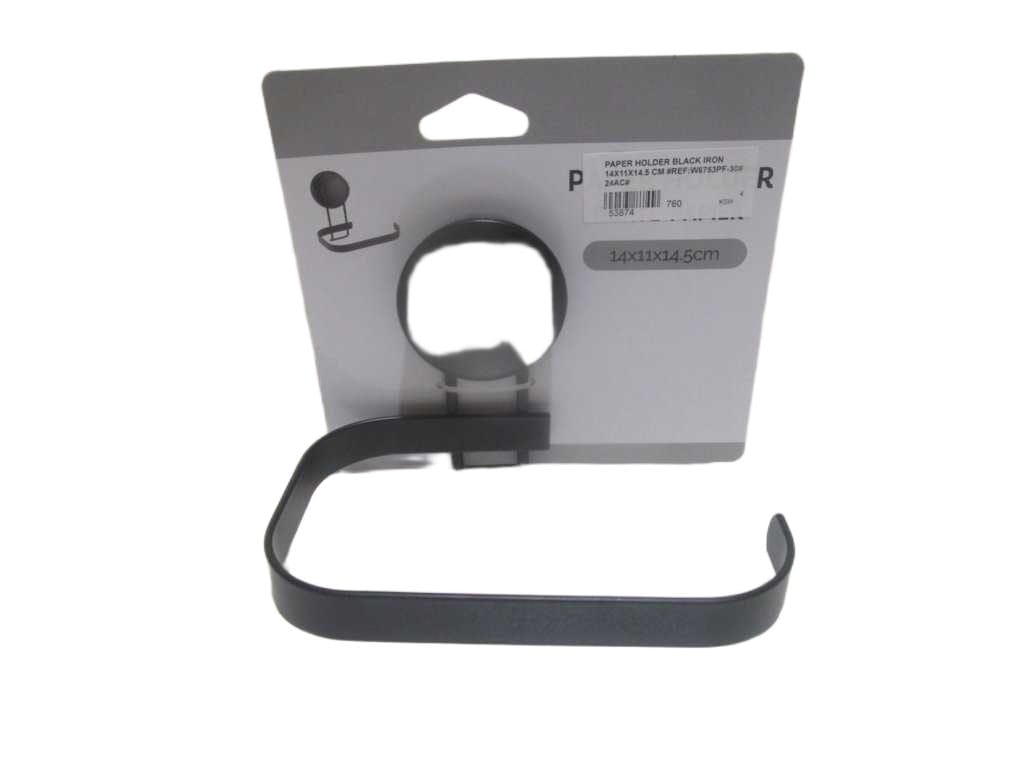 Paper Holder Black Iron 14x11x14.5 Cm