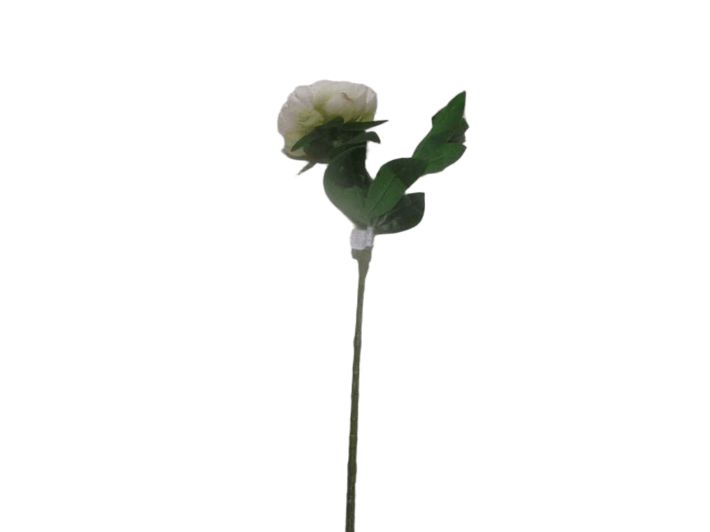 Artificial Flower Peony 61cm Single X 2 Heads White 08/Wh 82*43*67cm
