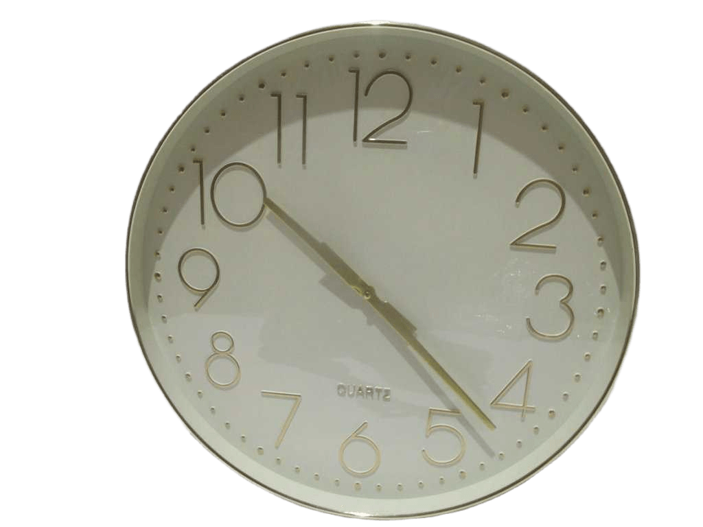 Clock 3d Gold Ps Laure D51
