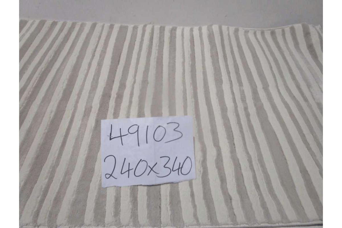Carpet 240x340 Latte 100 % Polyster 1.750 G/Sqm 12 Mm Pile Height 500.000 Pointe Cotton Backing 3-4% Shrink On Width Washable 26 Cream/Grey