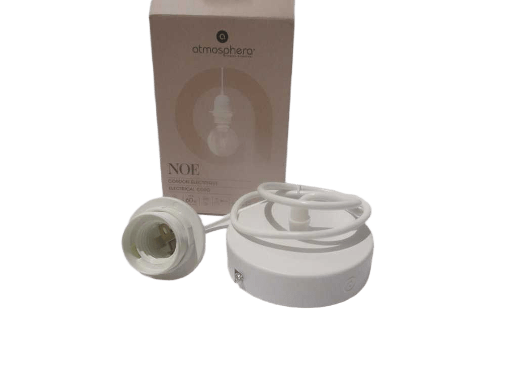 Lamp Cord Noe Wht Met Power L80