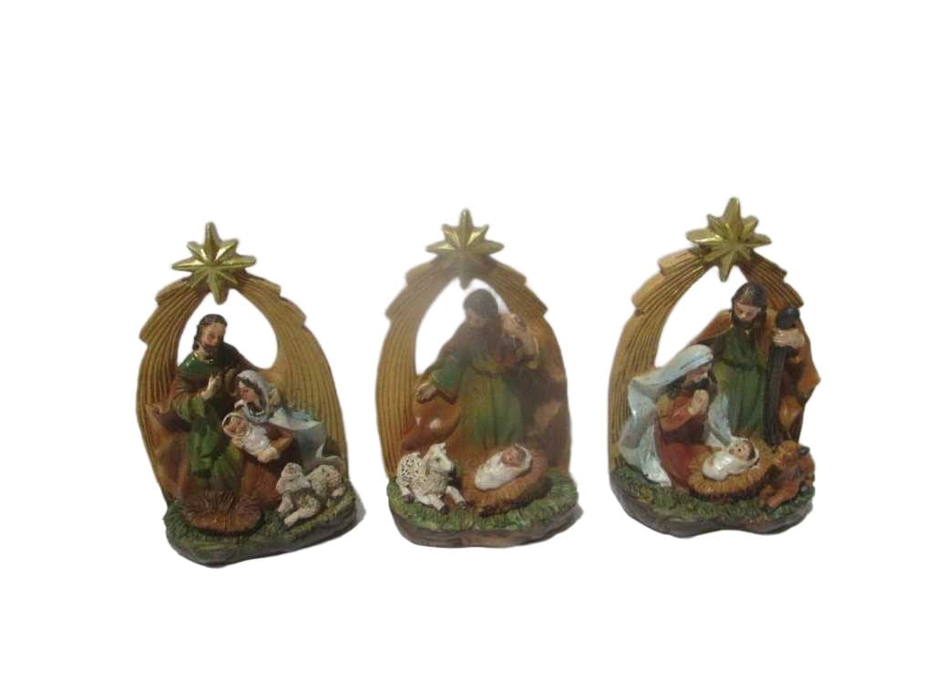 Nativity Scene 13cm 3ass