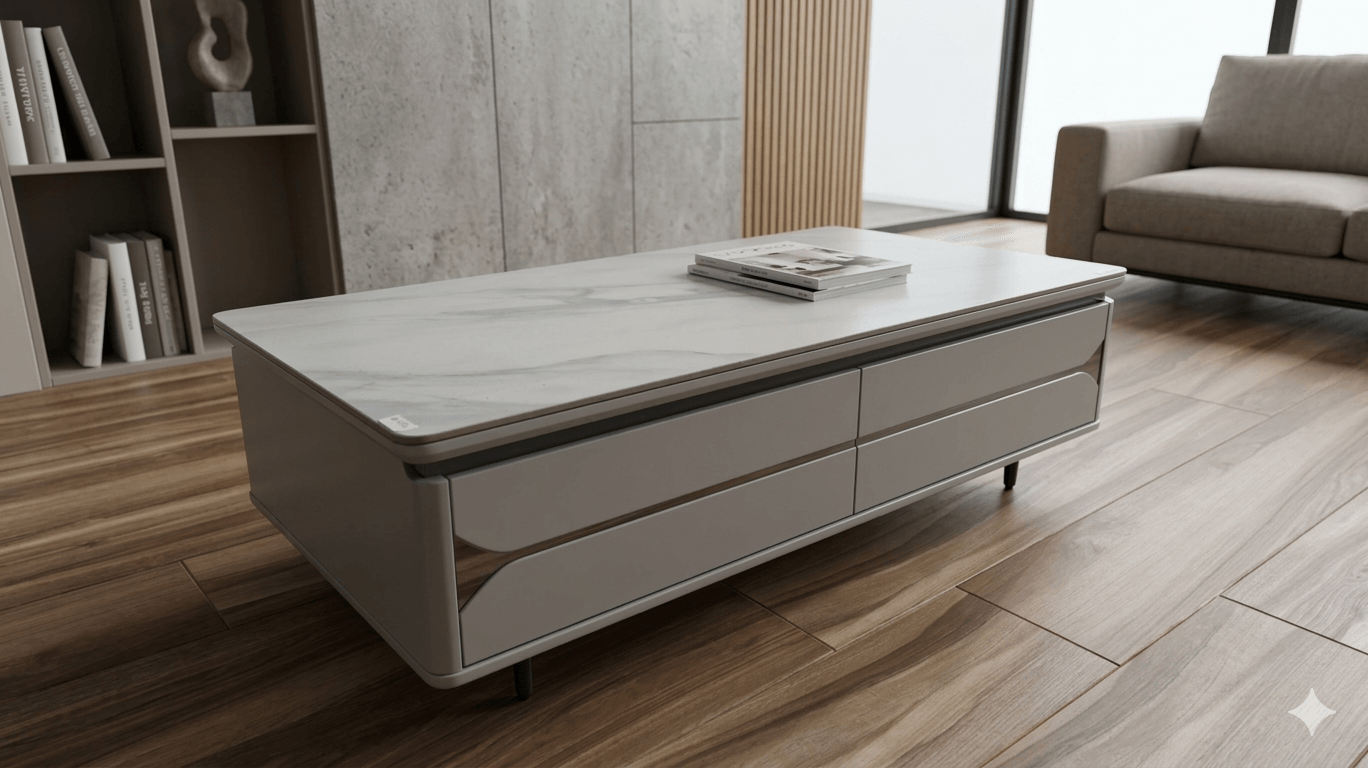 Coffee Table 9mm Thickness Ceramic Table Top And Mdf 1300x700