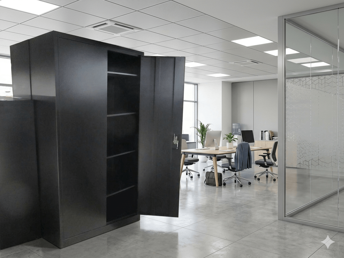 Cabinet Central Open Door With 2 Doors And 4 Shelf (0,6mm)