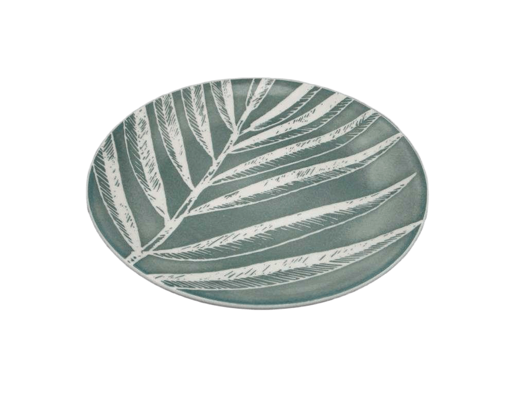 Plate Dessert Green H Vert D19