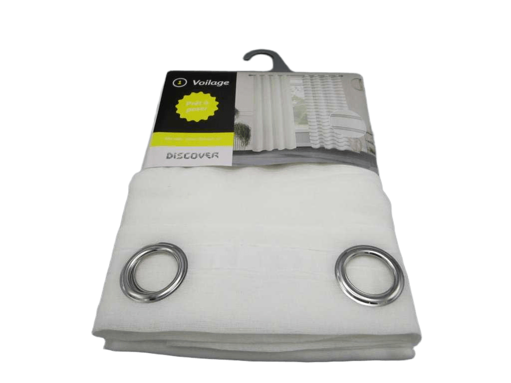 Curtain 14 Rings Cm 100% Polyester Gsm 90 Gr