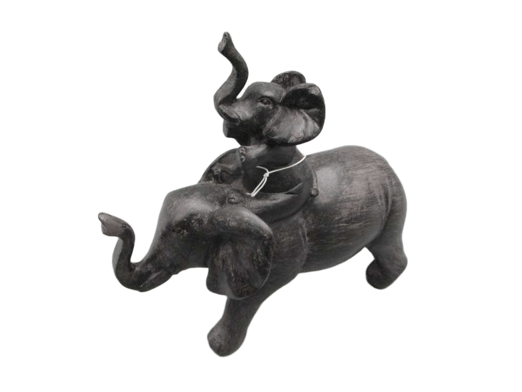 Elephant Black 15cm 2ass