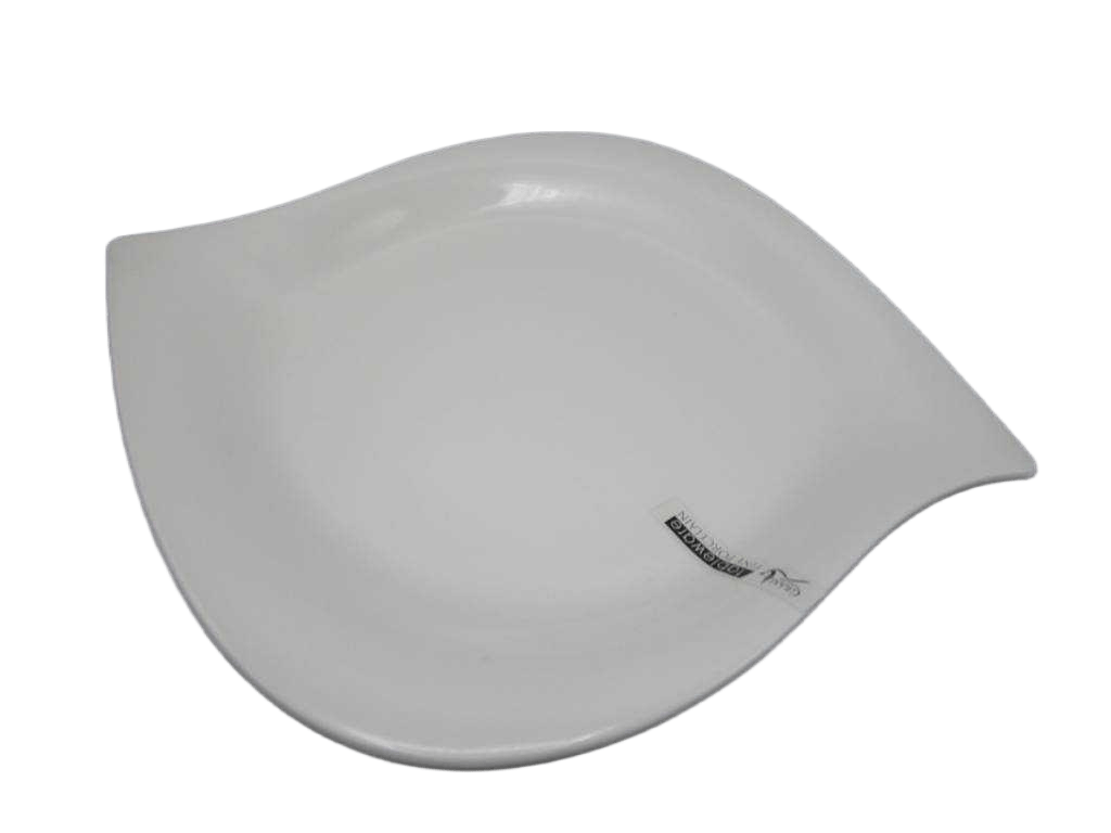 Plate 10.25" Square 25.8x24.5x2.4white