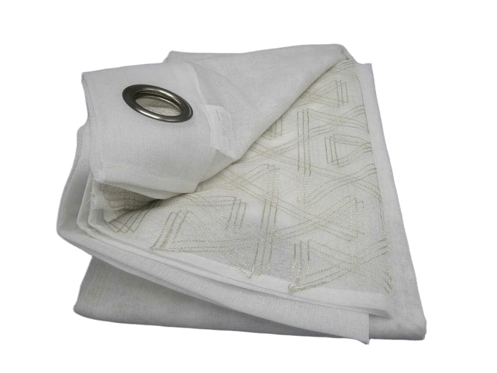 Curtain Voile 140 X 270 Cm - 8 Rings Polyester Embrodery