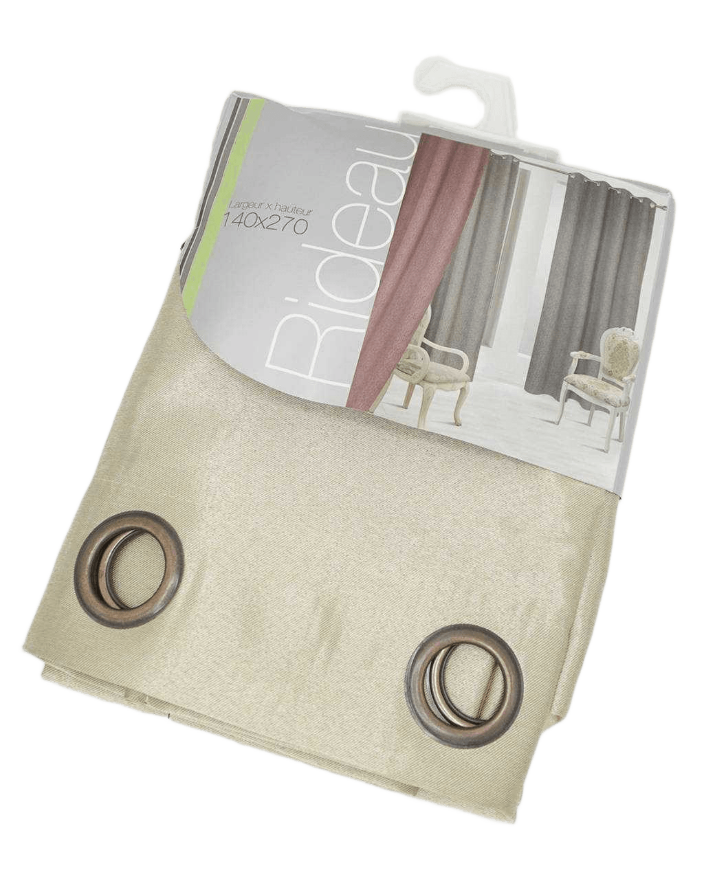 Curtain 140*270, Black-Out8 Rings Coper 220gsm 140*270beige