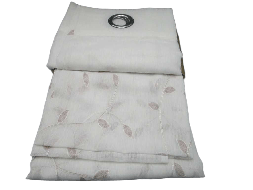 Curtain 140x280 Cm 100% Polyester 8 Ring 110gsm With Packing Hanger