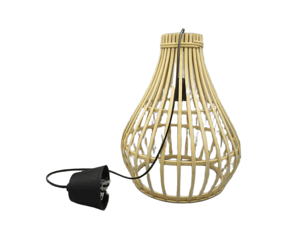 Lamp Bamboo 32x39cm Natural 1cl=