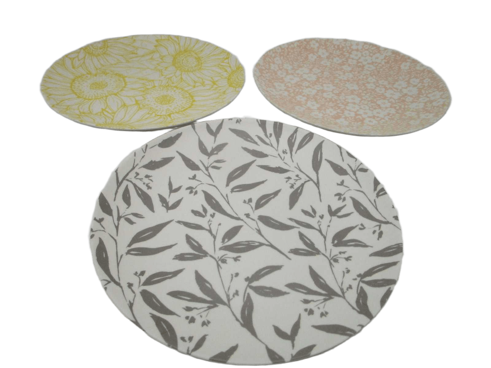 Plate Flat Melamine 25cm 3ass