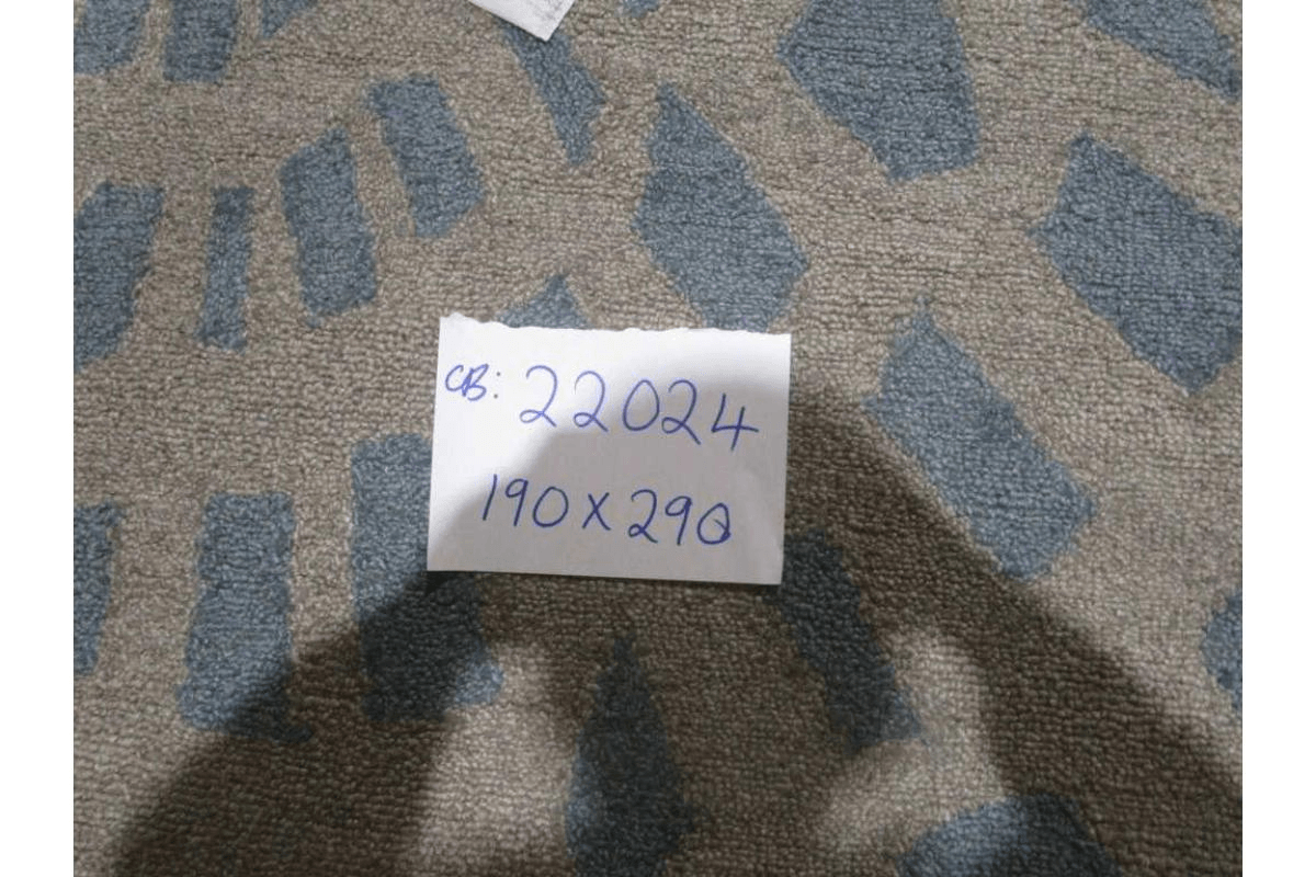 Carpet Handtuffed Crafted With Wool 80% & Viscose 20%,100% Cotton Backing