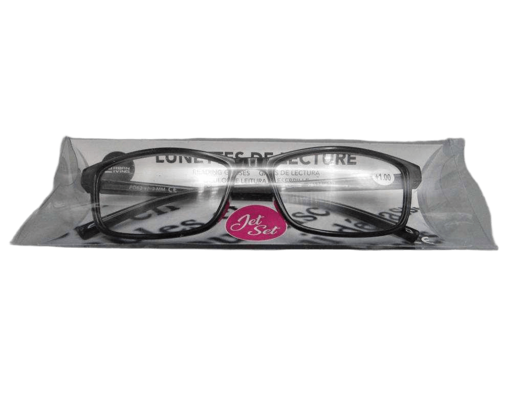 Reading Glasses Black Design Jet Set On Display