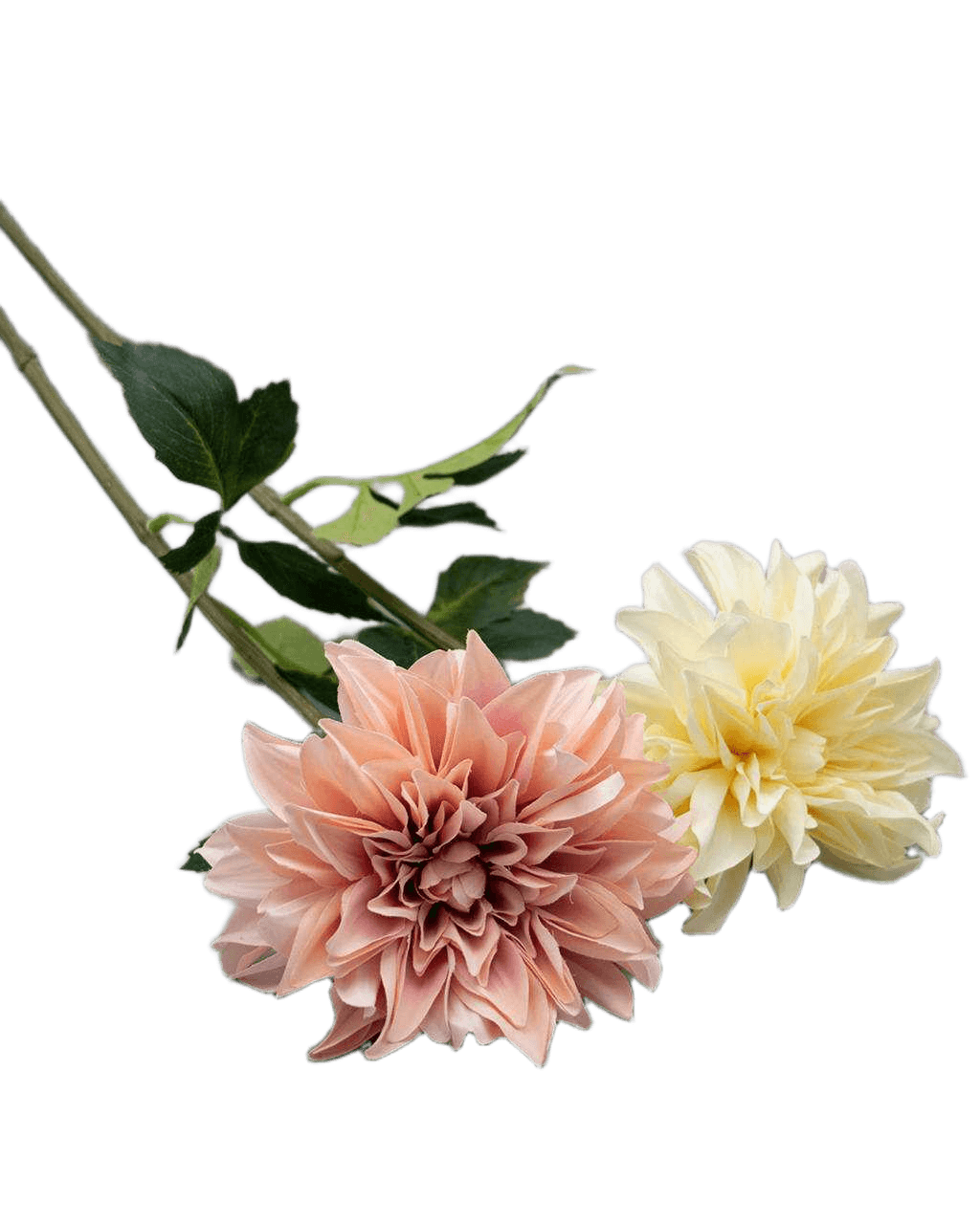 Artificial Flower Flower 70cm Dalia 1flower Eold Pink Bcreamyellow 70