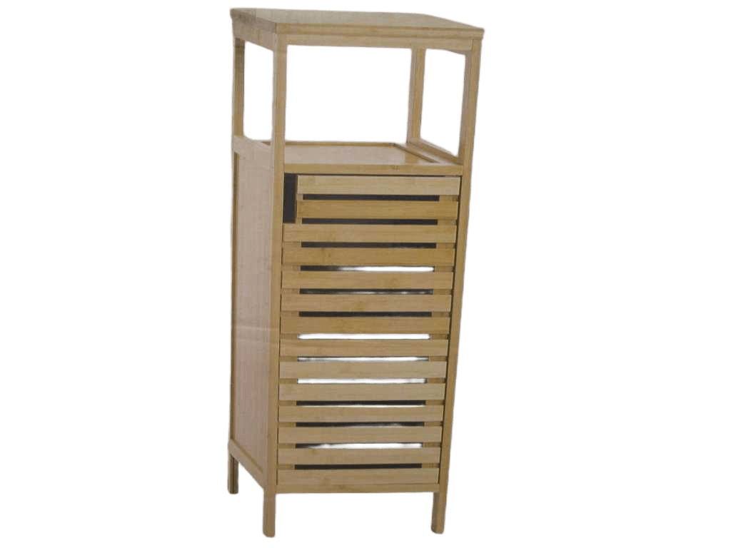 Cabinet Bamboo Bathroom Low