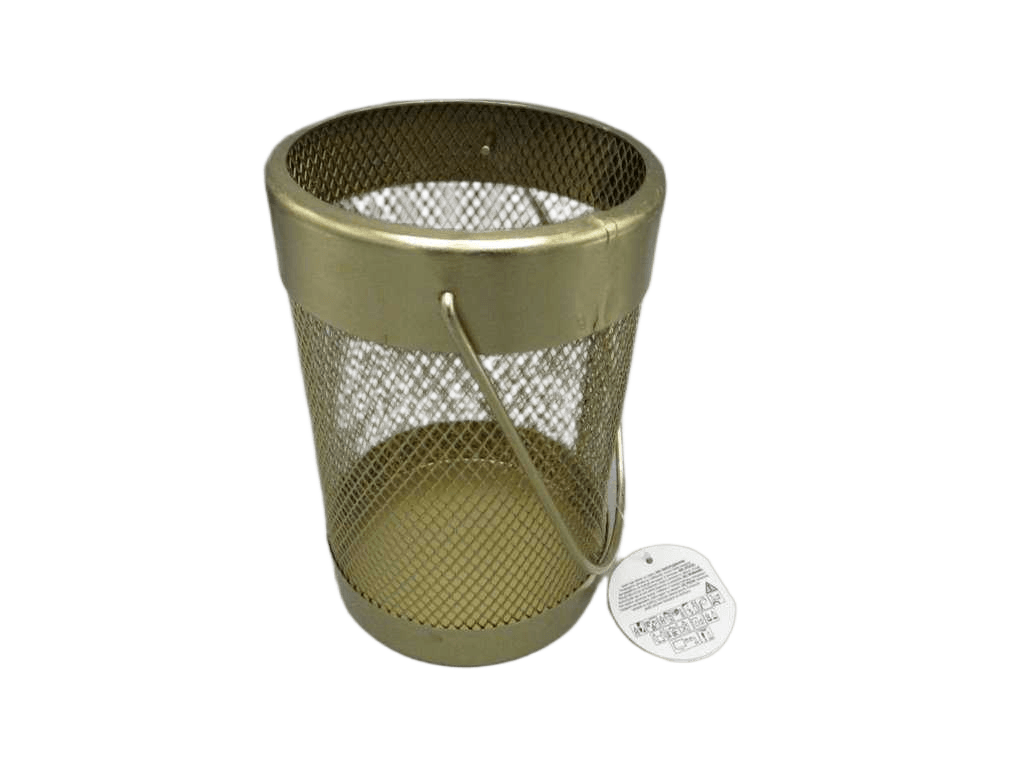 Lantern Metal Mesh Gold Clr
