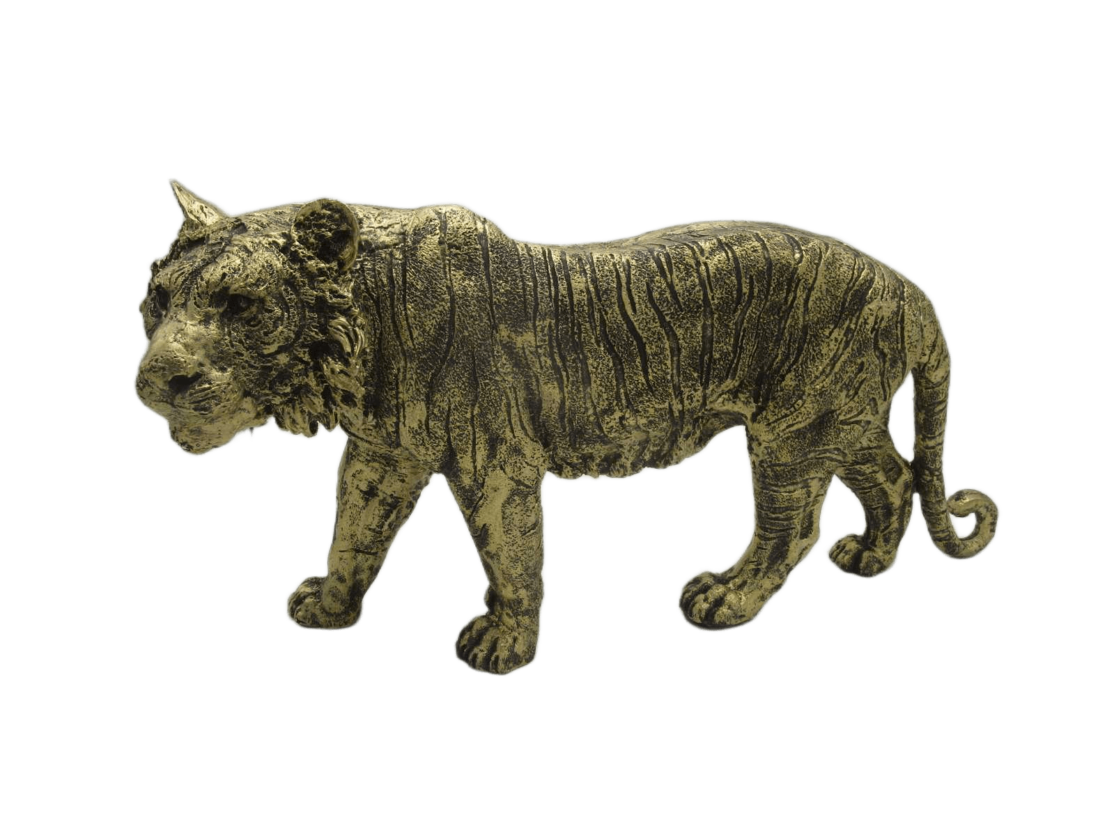 Tiger Decoration Gold 55x27cm
