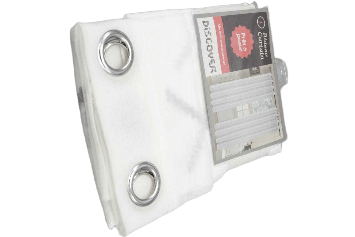 Curtain, 8 Rings Silver 140*270 3 Grey 1cl=