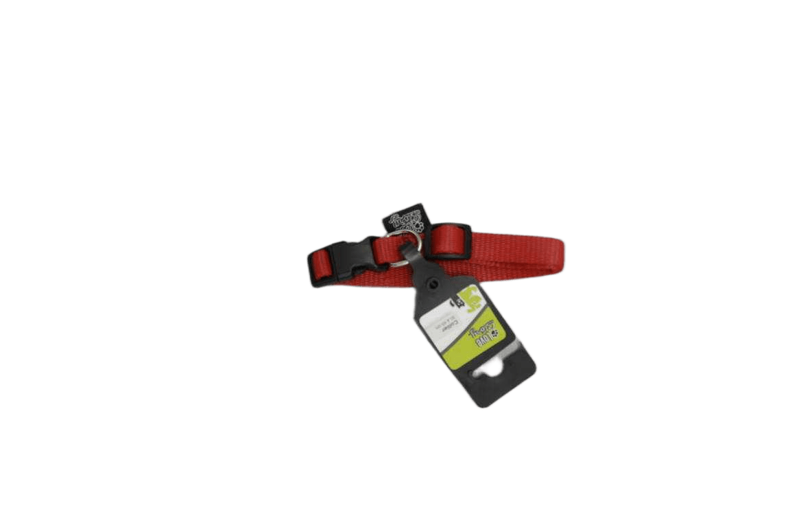 Collar Adjustable Polyester 30> 45cm * 16mm Red