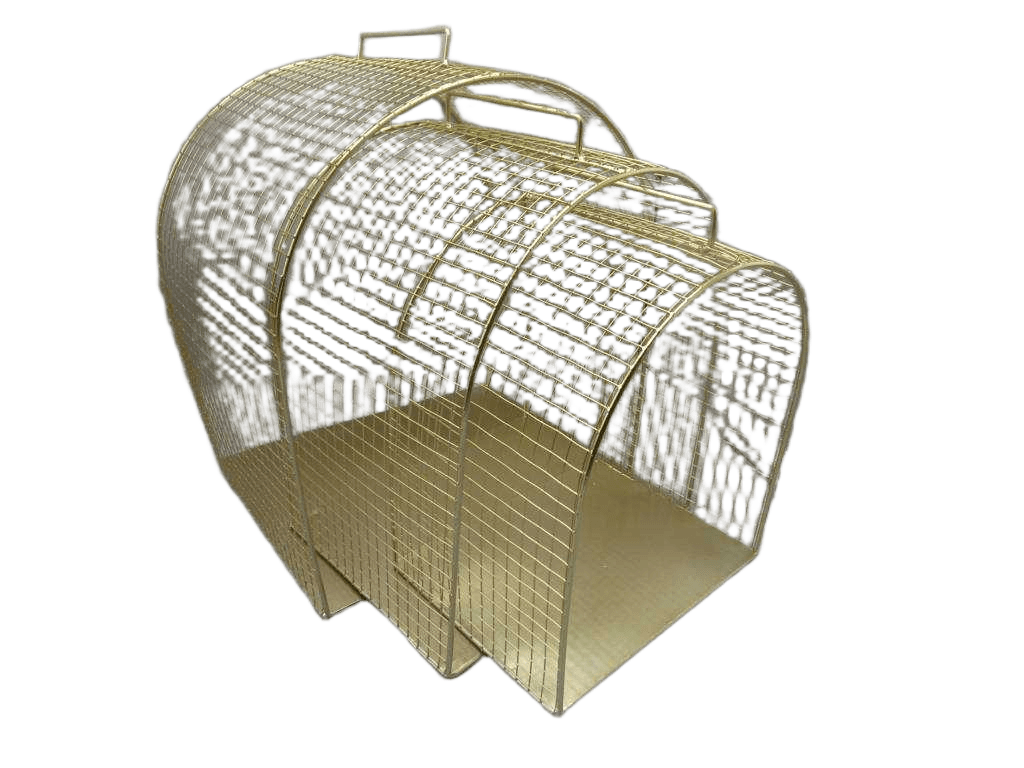 Basket Metal Handbag Without Flower 35*27*41 30*24*35 26*20*30 Gold 1cl=