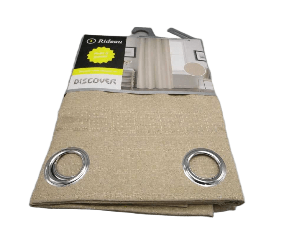 Curtain 8 Rings Cm 100% Dobby Polyester Jaquard Gsm 140 Gr