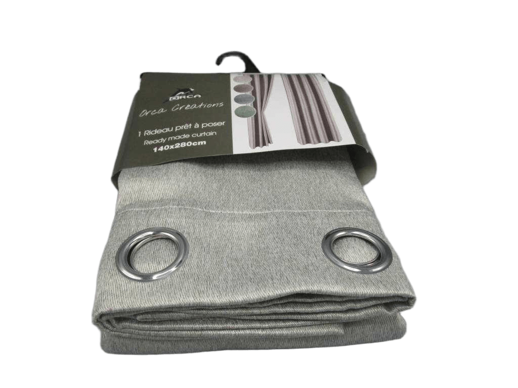 Curtain Blackout 140x280 Cm 100% Polyester 8 Ring 270gsm With Packing Hanger