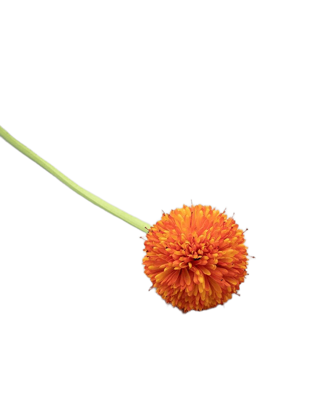 Artificial Daisy Ball Single Middle Orange 70 Cm