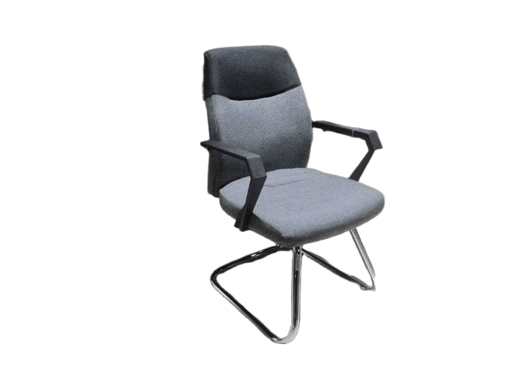 Office Visitor Chair Textile:black Lfhsc-03 Col:grey Lfhsc-04w58xd59xh91.5cmtextile Black +col Gray