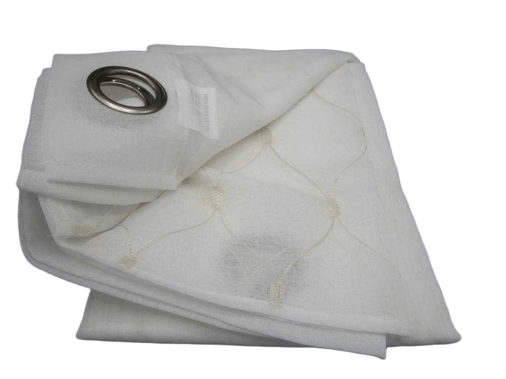 Curtain Voile 140 X 270 Cm - 8 Rings Polyester Embrodery