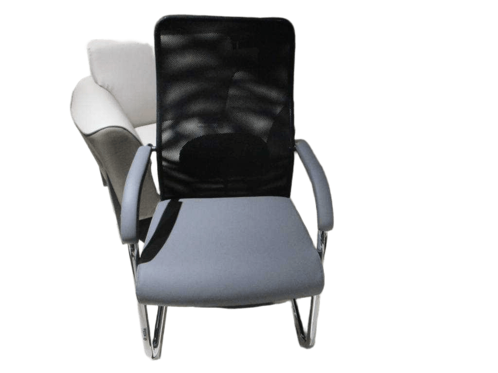 Visitor Chair Seat:pu Back:mesh Frame:chromegrey 184