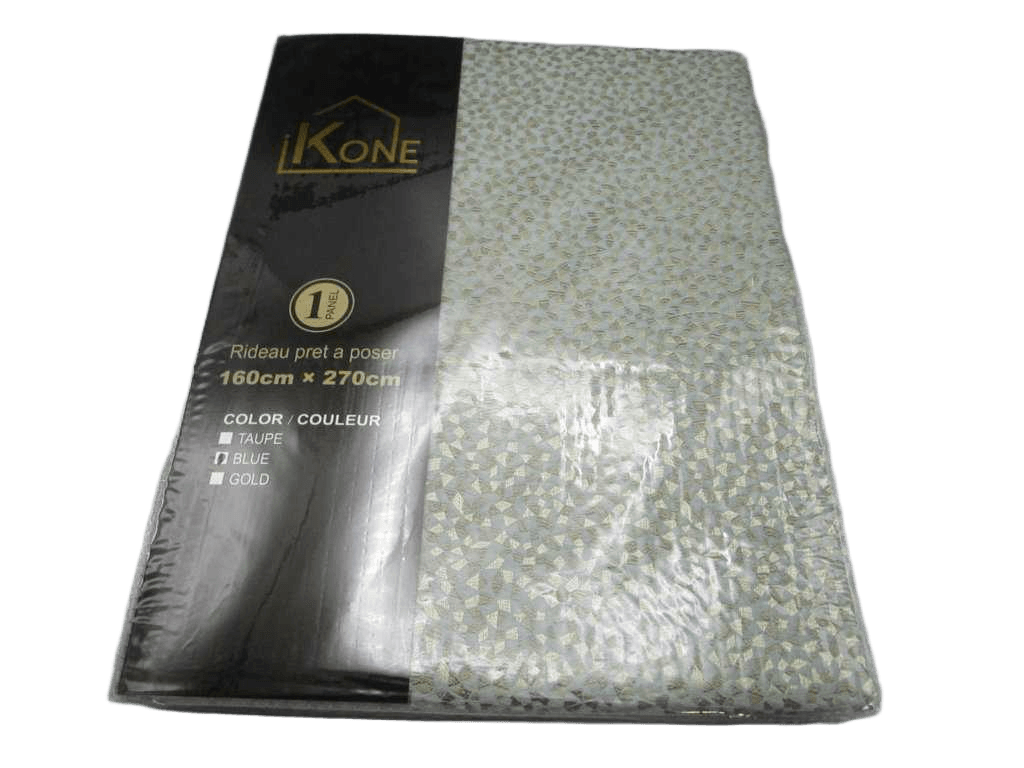 Curtain With 9 Rings Round Teal Matt 100% Polyester 280gsm Pvc Packing