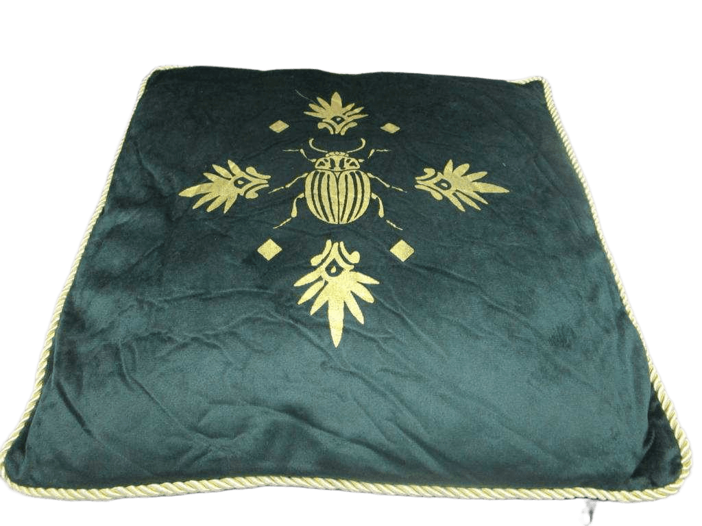 Cushion Vel Bee Grn 40x40
