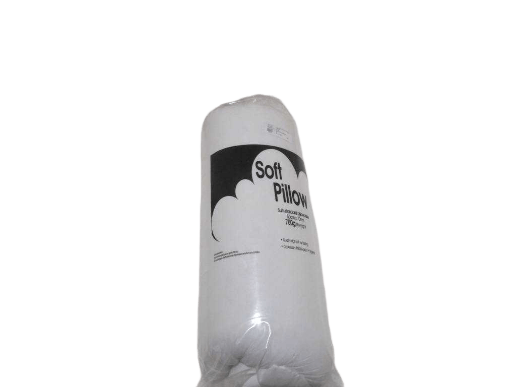 Pillow, Polyster, White, 700g Td Hollowfiber Fabric Vacuum Round Packwith Printed Logo