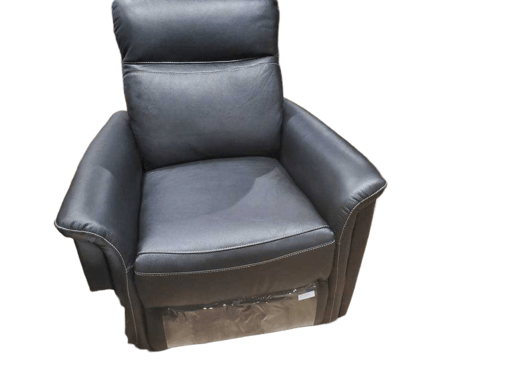 Chair Single Recliner Leather 801 Black