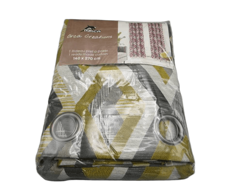 Curtain Jacquard 140 X 270 Cm - 8 Rings - 97 % Polyester 3%linen 310 Gsm