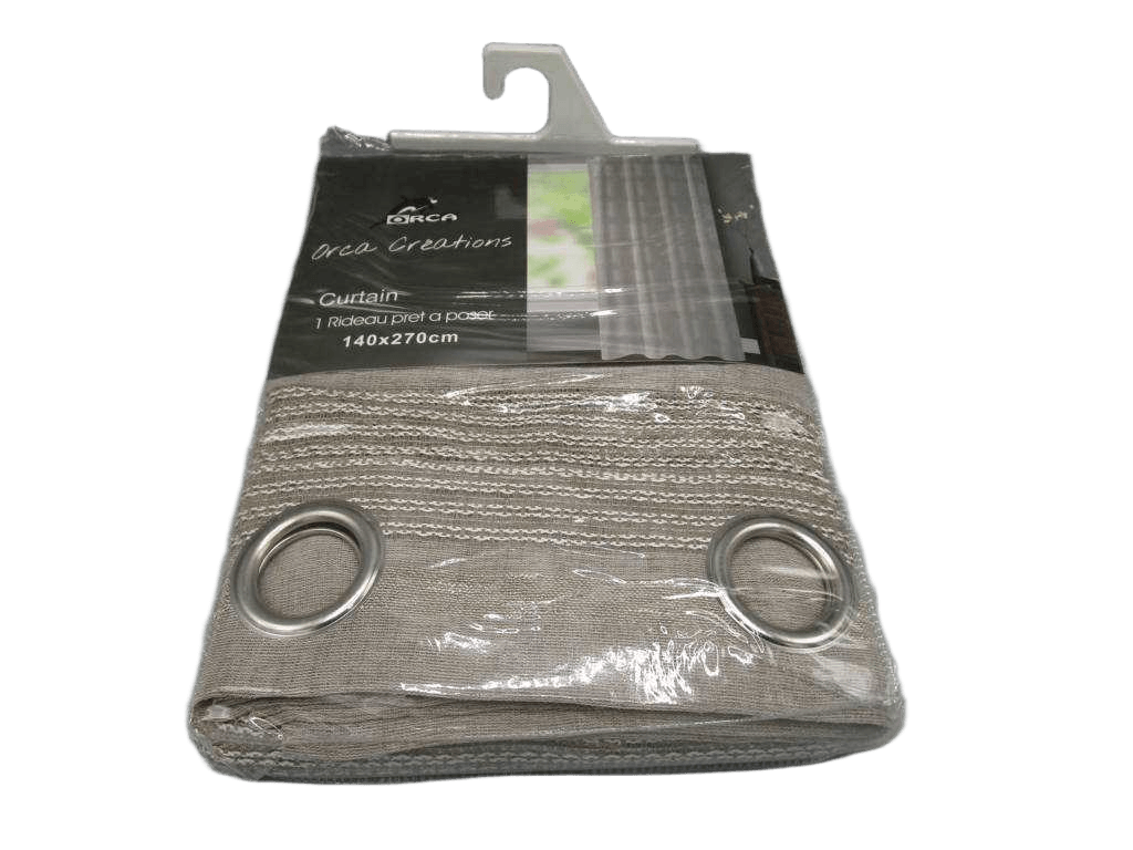 Curtain Voile 140 X 270 Cm - 8 Rings Polyester 108 Grs