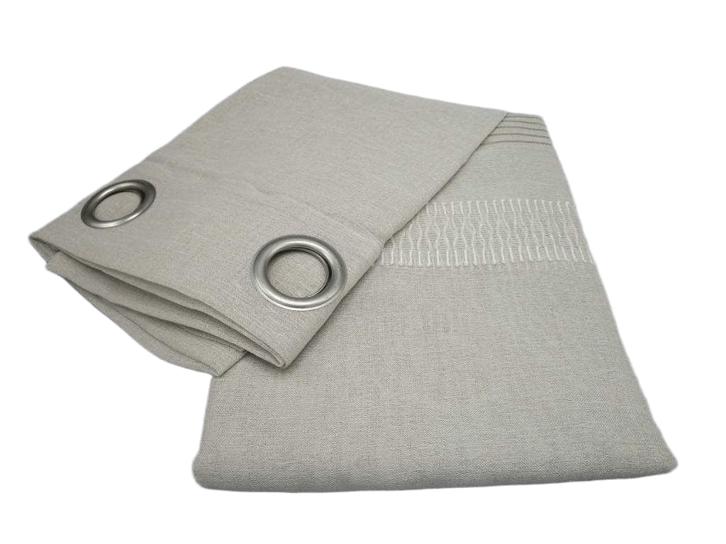 Curtain Voile 140 X 270 Cm 100% Polyester- 8 Rings