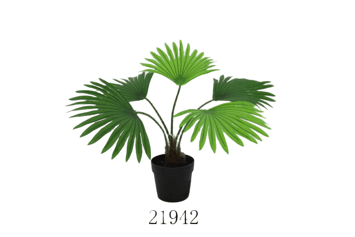 Artificial Mini Fan Palm 5lvs W/P