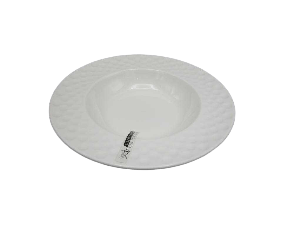 Plate 8.5" Soup D:21.6x4white