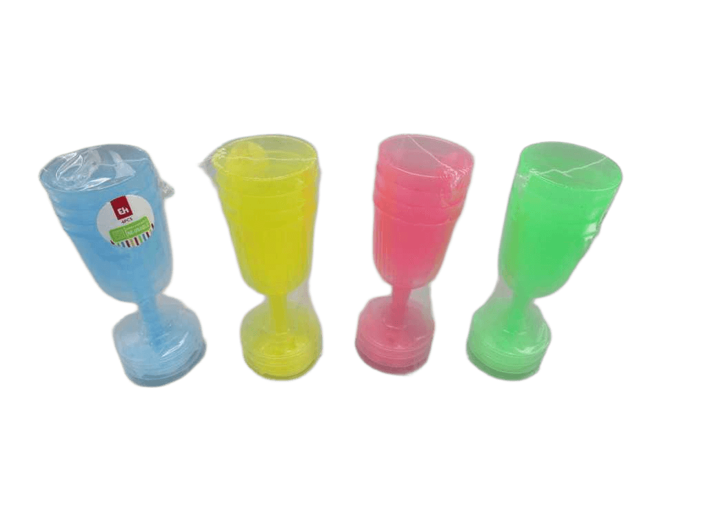 Wine Glass 160ml Pp 4pcs 4ass