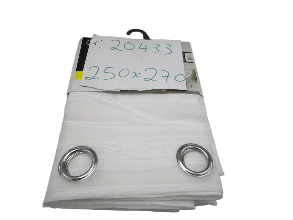 Curtain 14 Rings Cm 100% Polyester Gsm 70 Gr